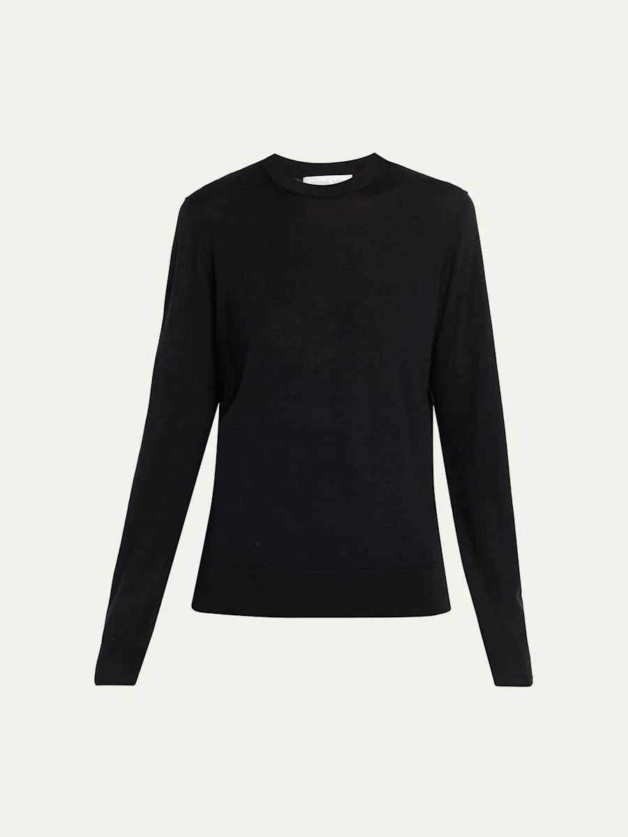 Crewneck Wool-Blend Sweater - 1