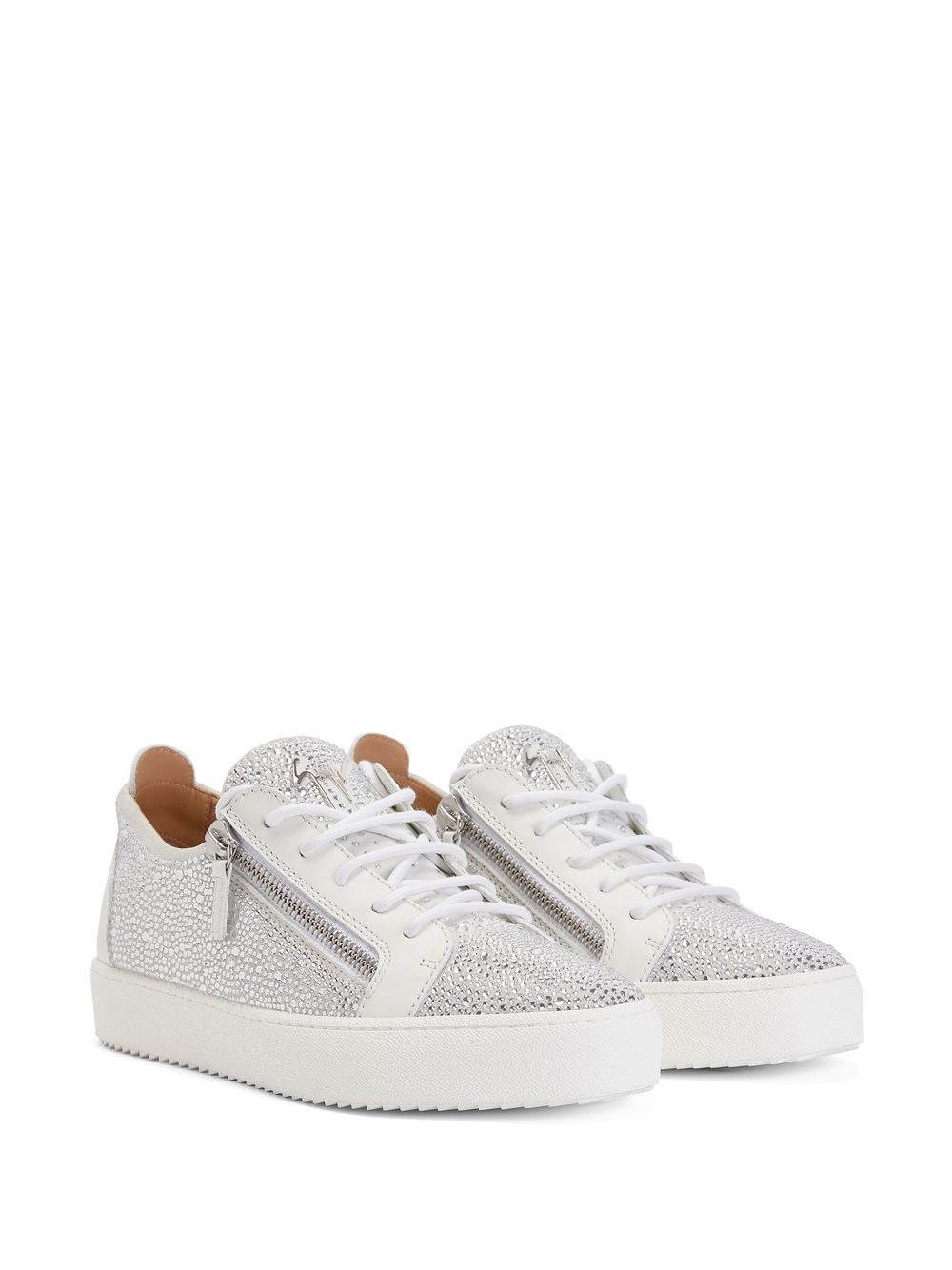 rhinestone low-top sneakers - 2