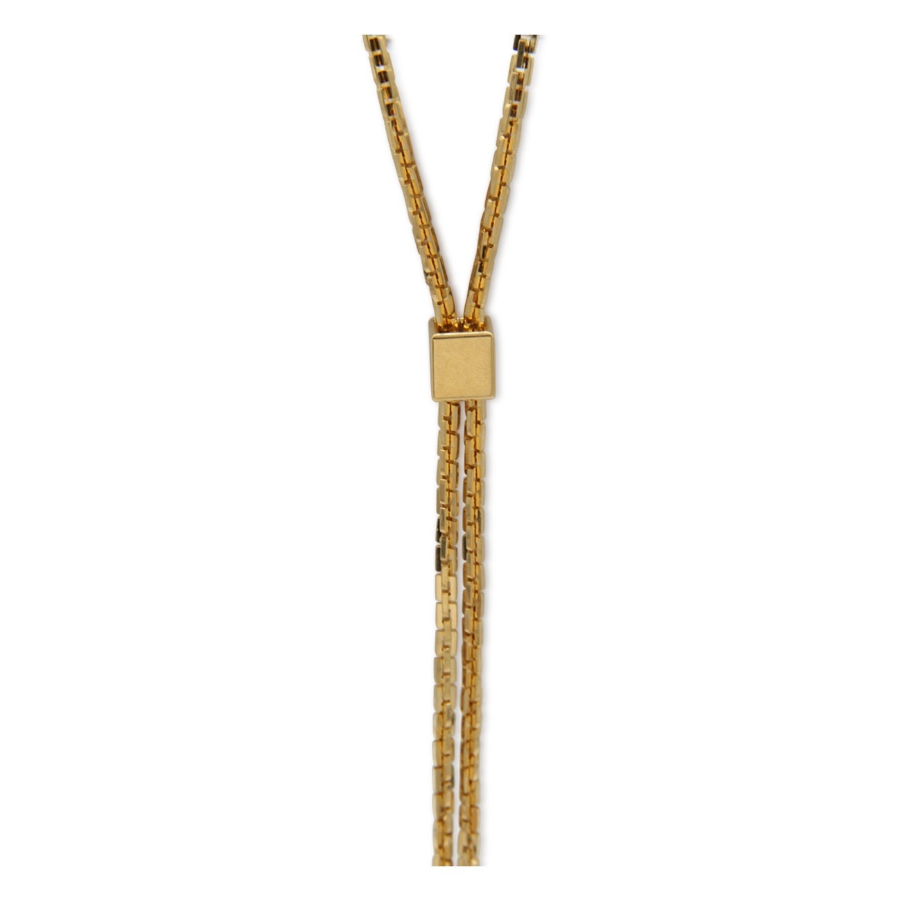 gold-tone brass necklace - 2