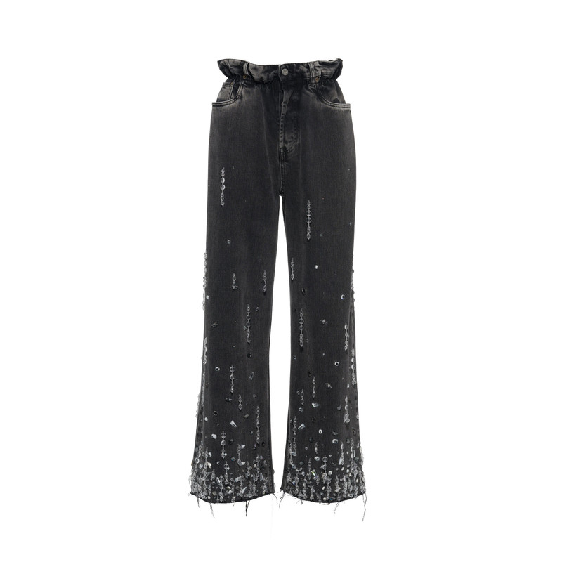 Black denim pants 1