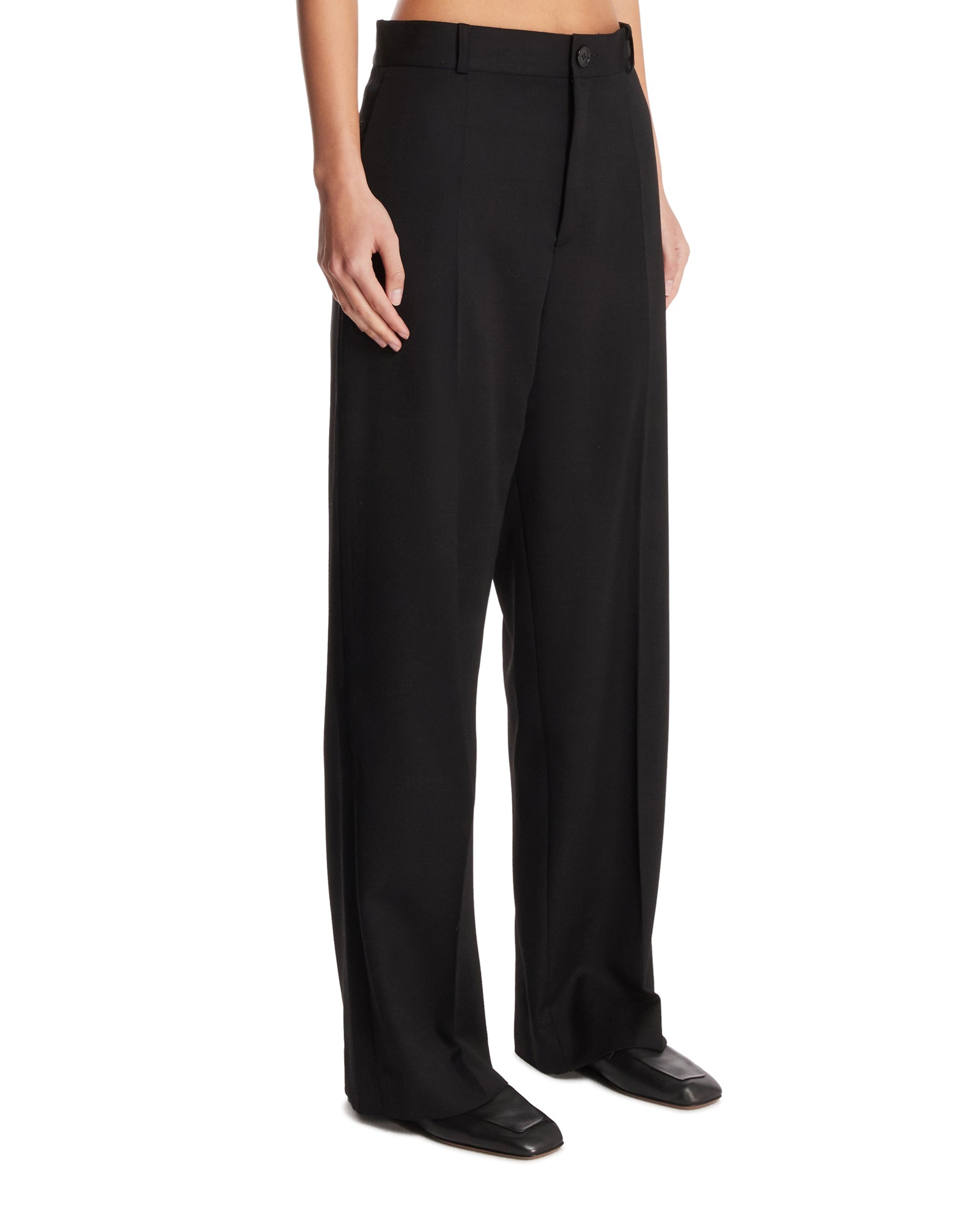 Black Wool Trousers - 4