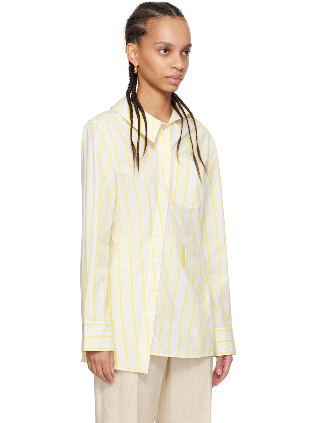 White & Yellow 'The Pablo' Shirt - 2