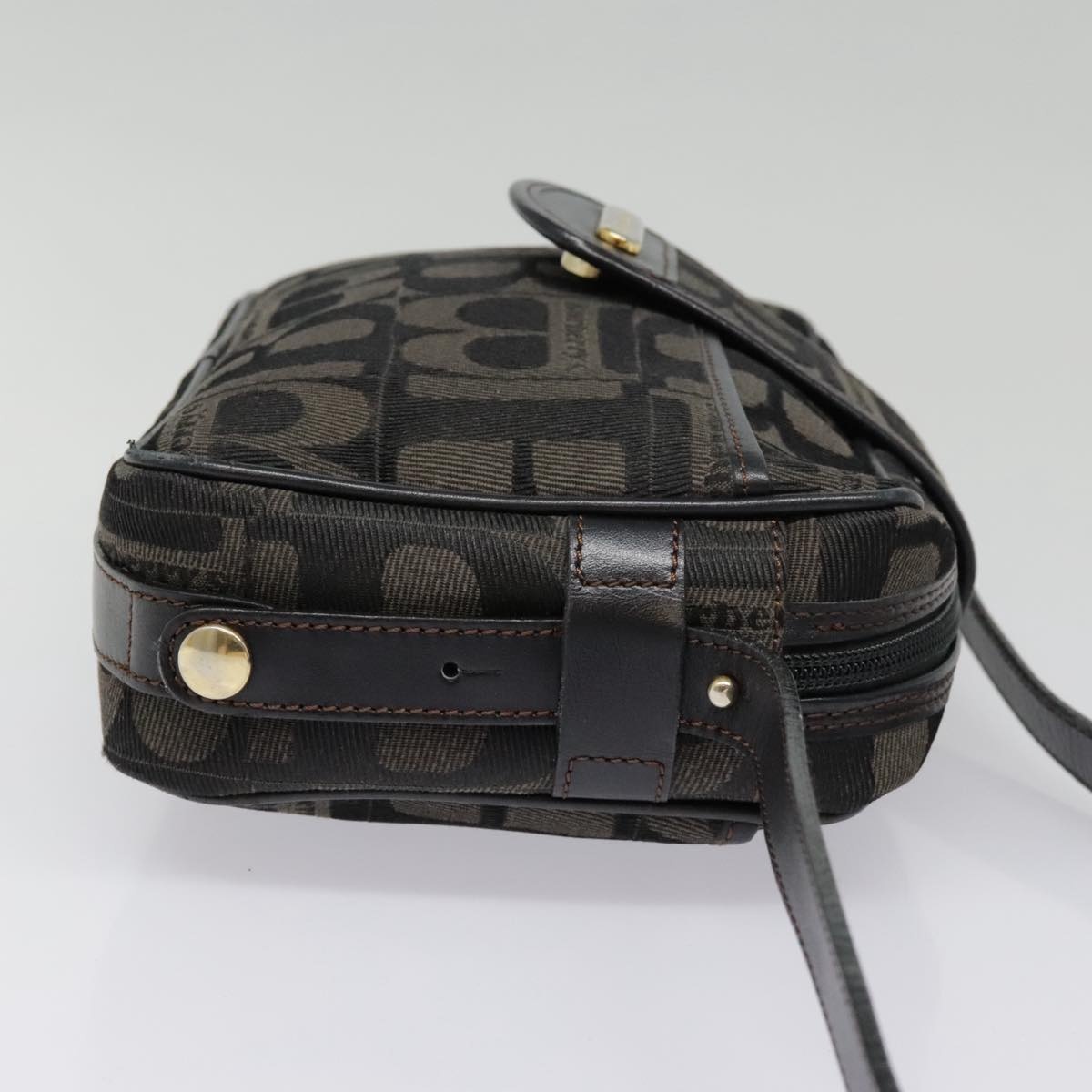 Burberry Shoulder Bag Canvas Gold Black - 4