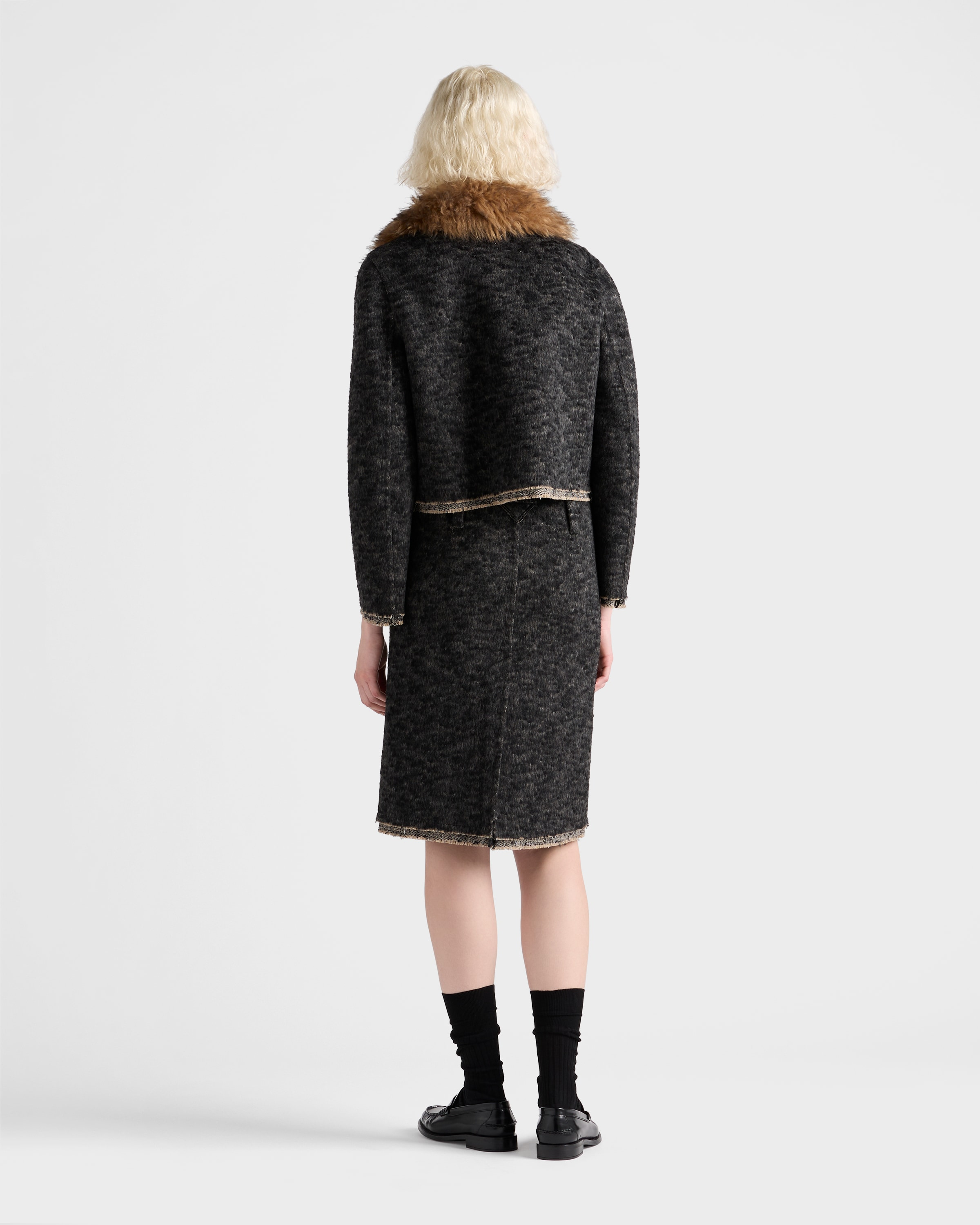 Single-breasted double tweed jacket - 5