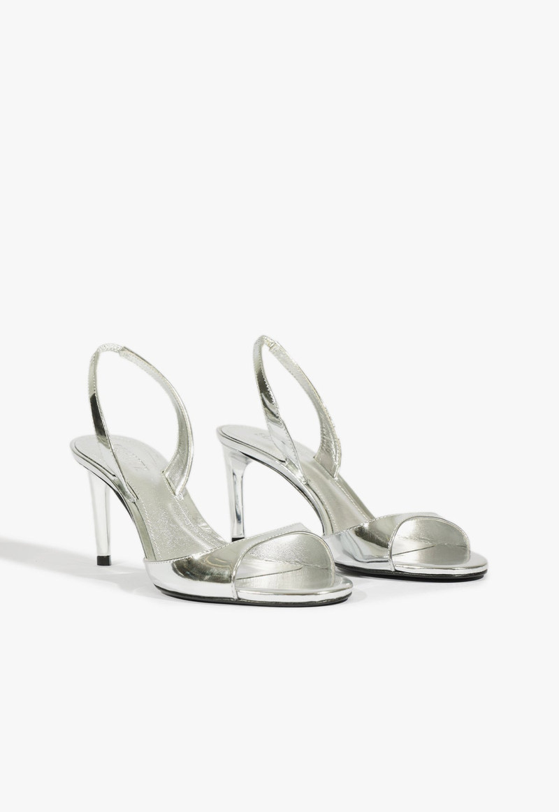 SCHUTZ Scarlett Sling Mid Metallic Sandal outlook
