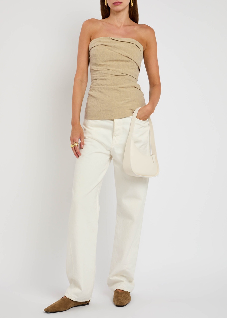 Tove Izel Strapless Linen top - 4