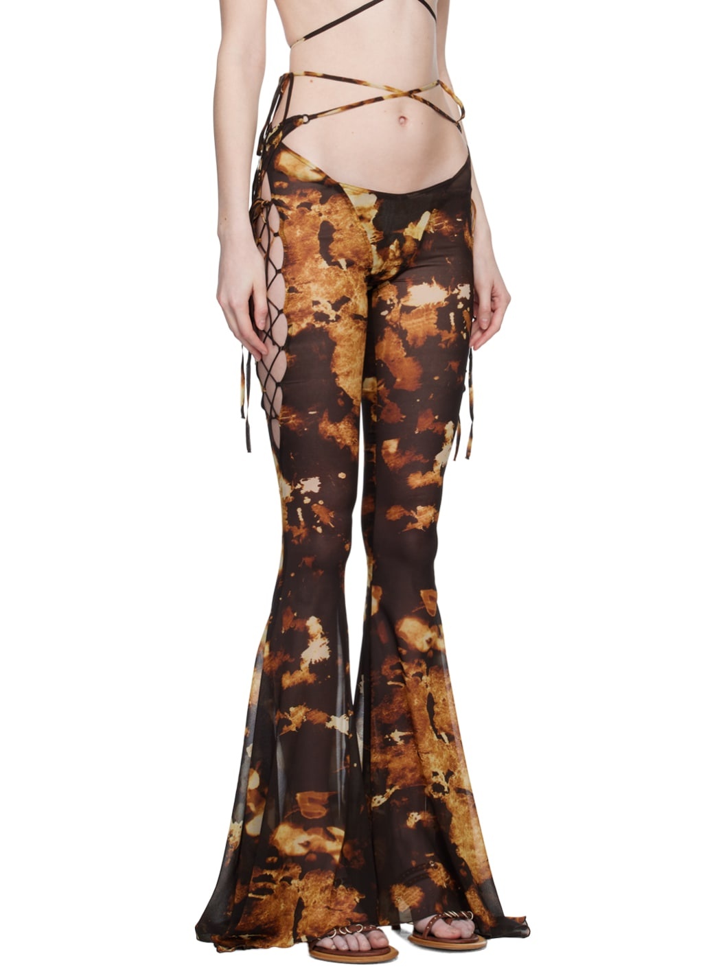 Brown Glimmer Trousers - 2