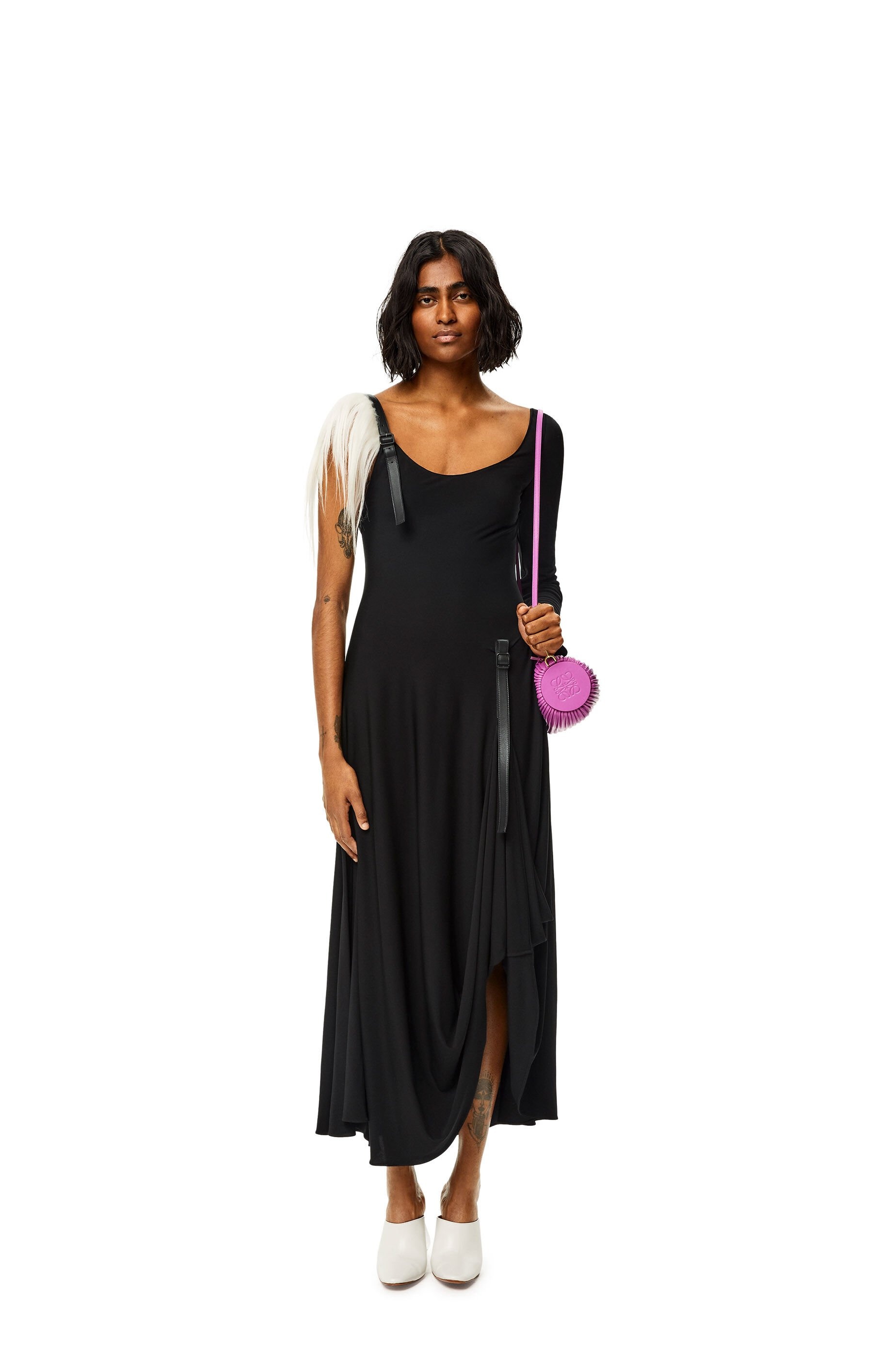 Asymmetric dress in viscose - 2