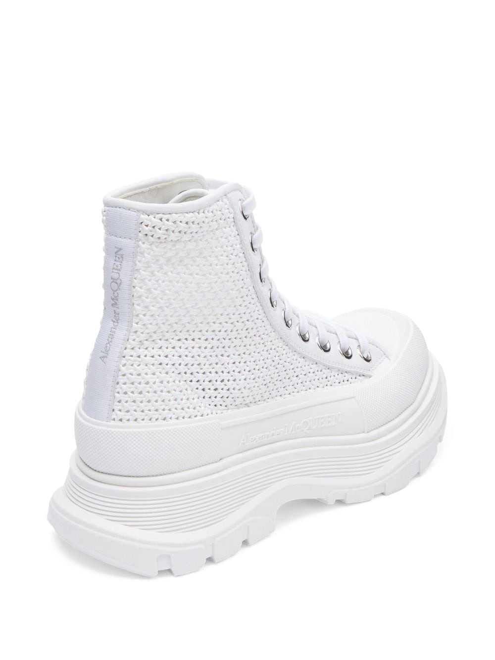 interwoven-design boots - 3