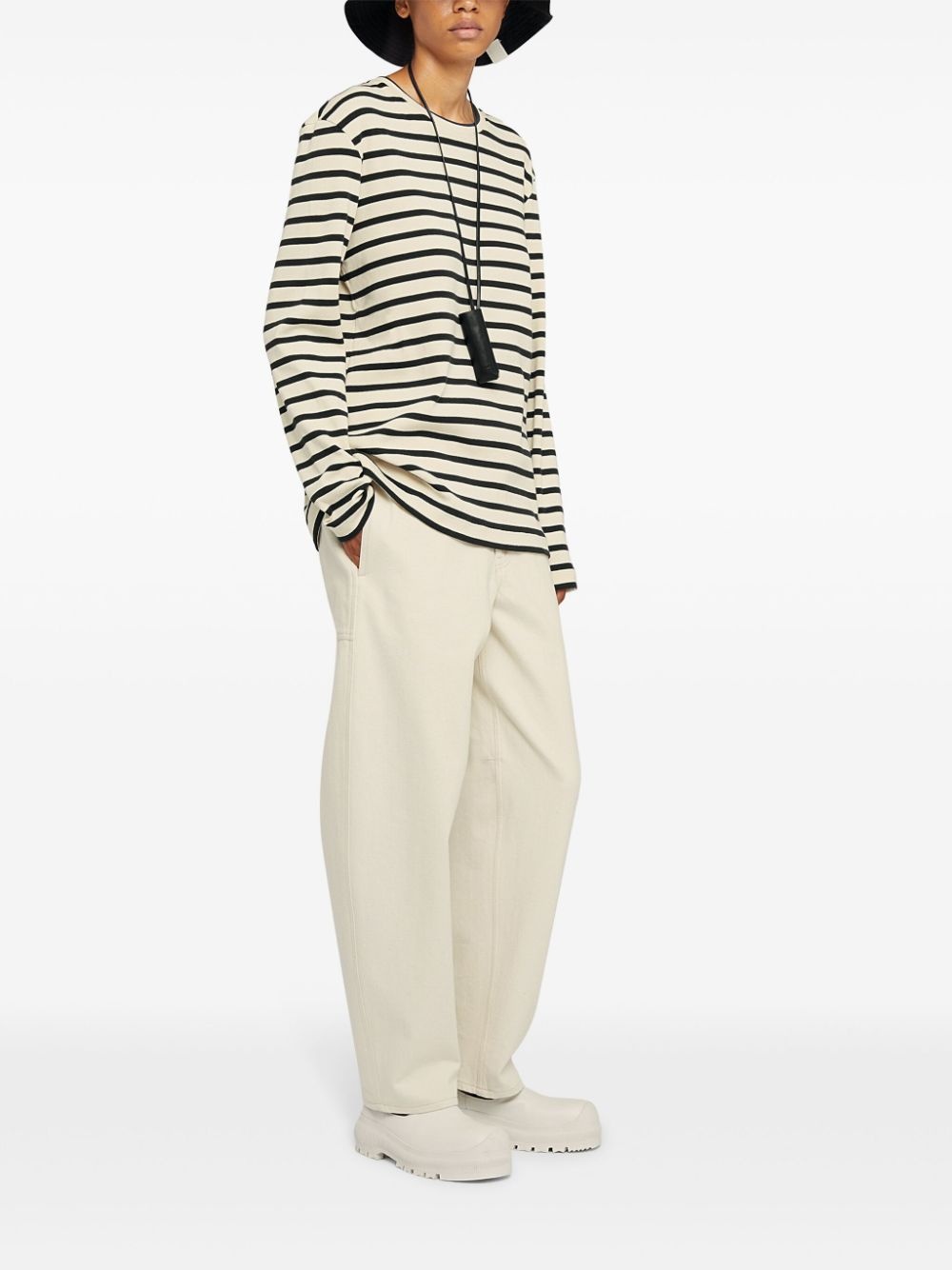 stripe-print cotton T-shirt - 3