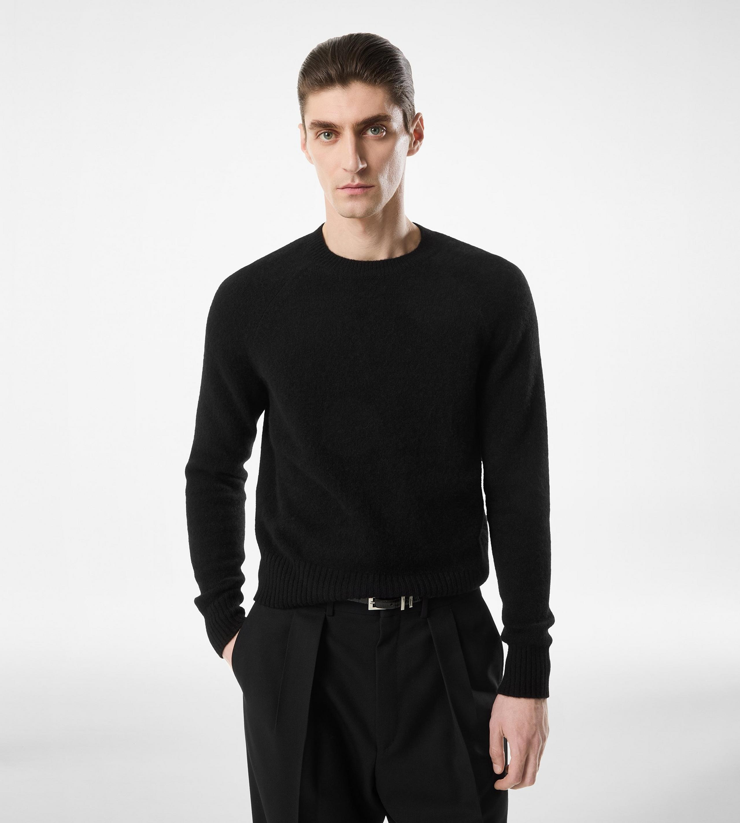 FELTED CASHMERE CREW NECK - 2