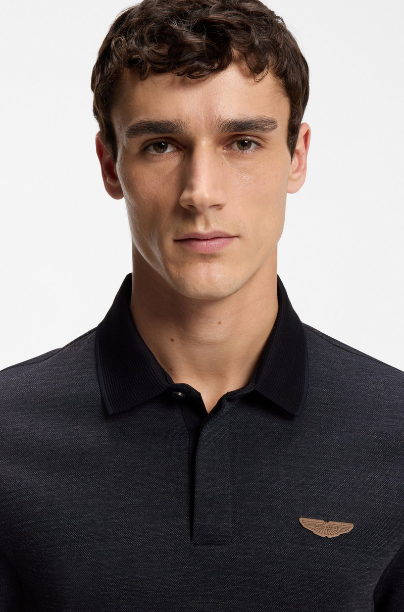 BOSS X ASTON MARTIN POLO SHIRT IN WOOL-COTTON PIQUÉ 3