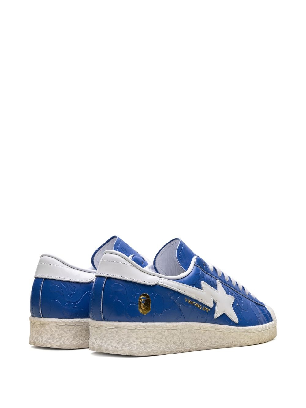 x A Bathing Ape Superstar Vintage "Blue White" sneakers - 3