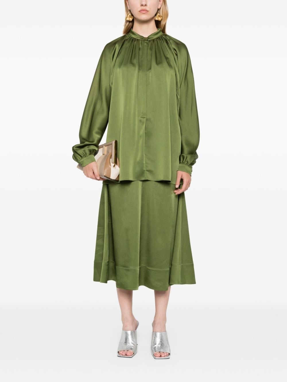 Flared midi skirt - 2