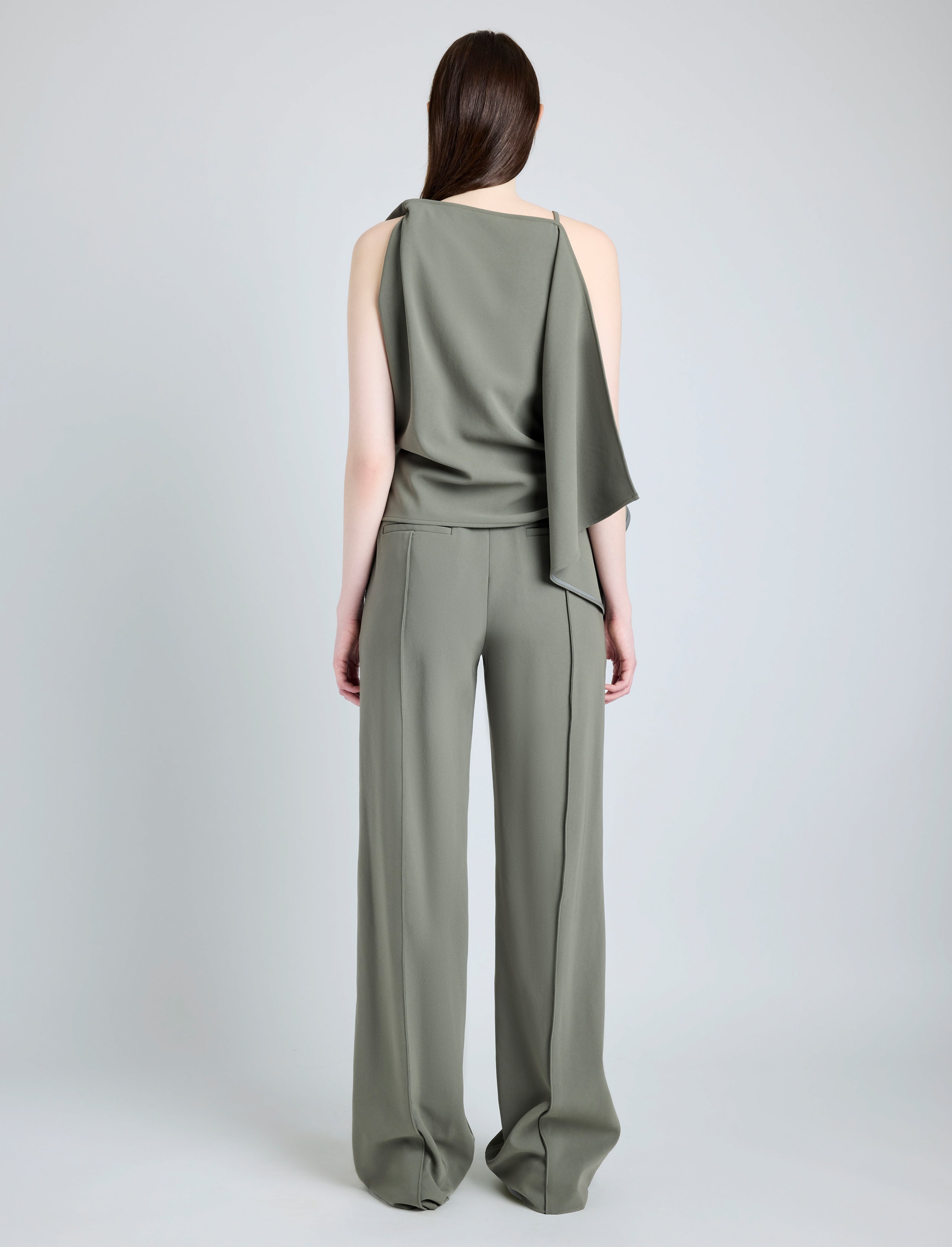 Weyes Pant in Matte Double Crepe - 4
