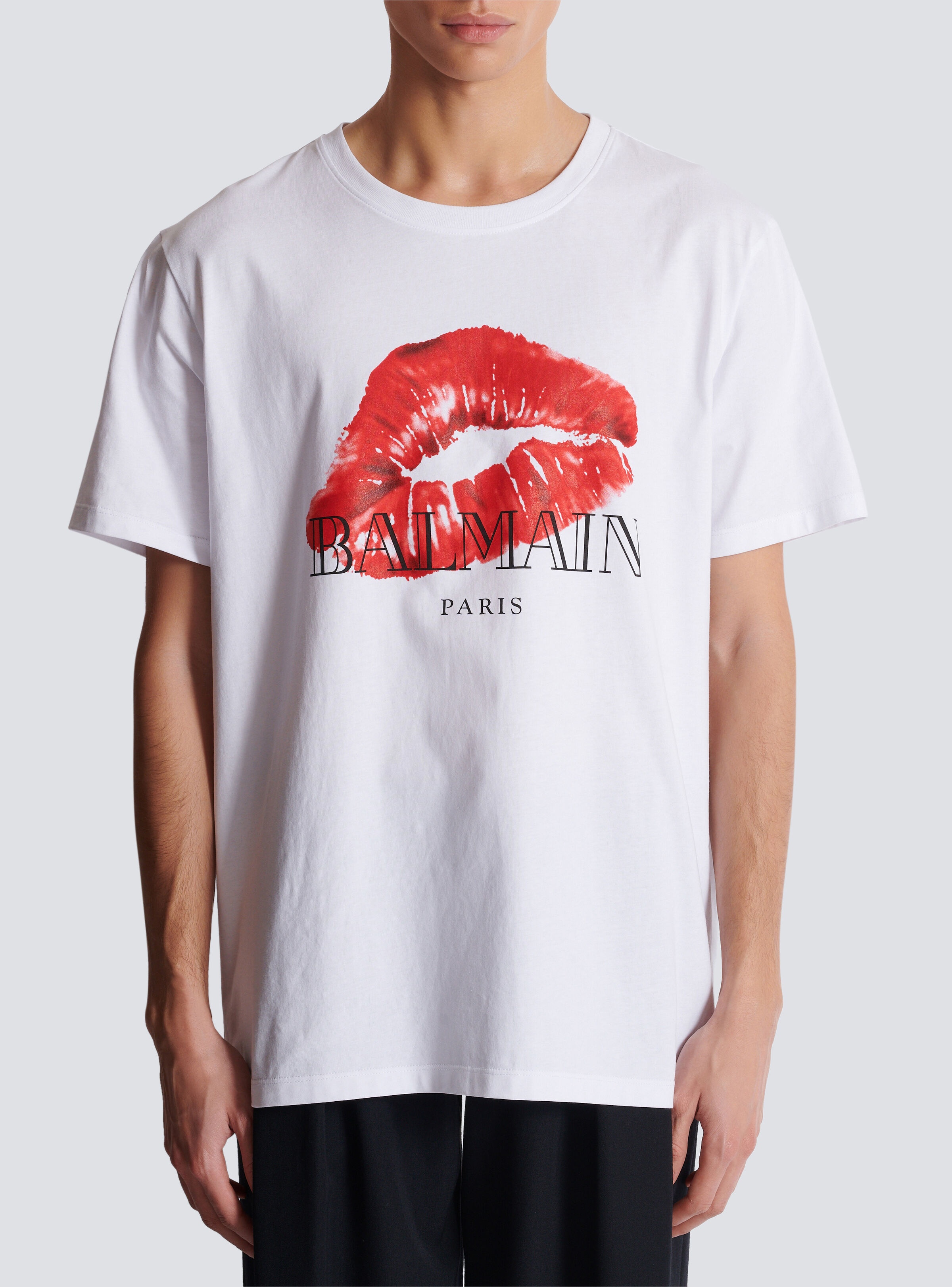 Relaxed T-shirt with Kiss print - 5