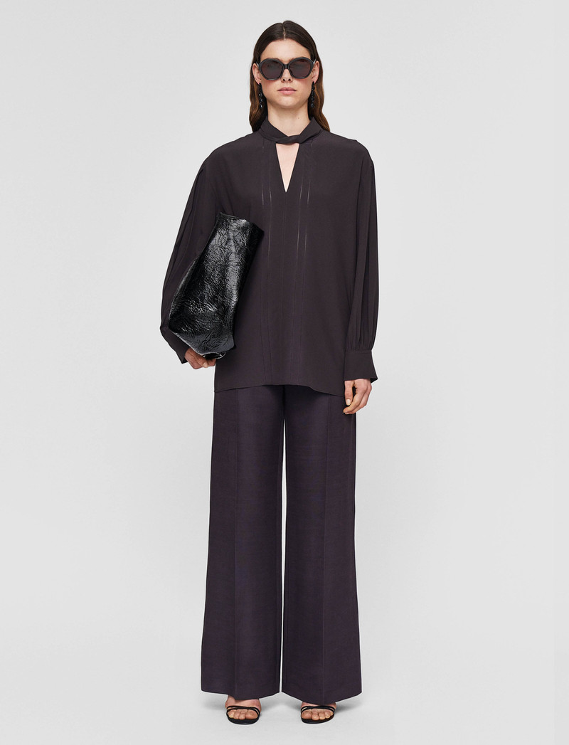 JOSEPH Rivoli Silk Crepe de Chine Blouse outlook