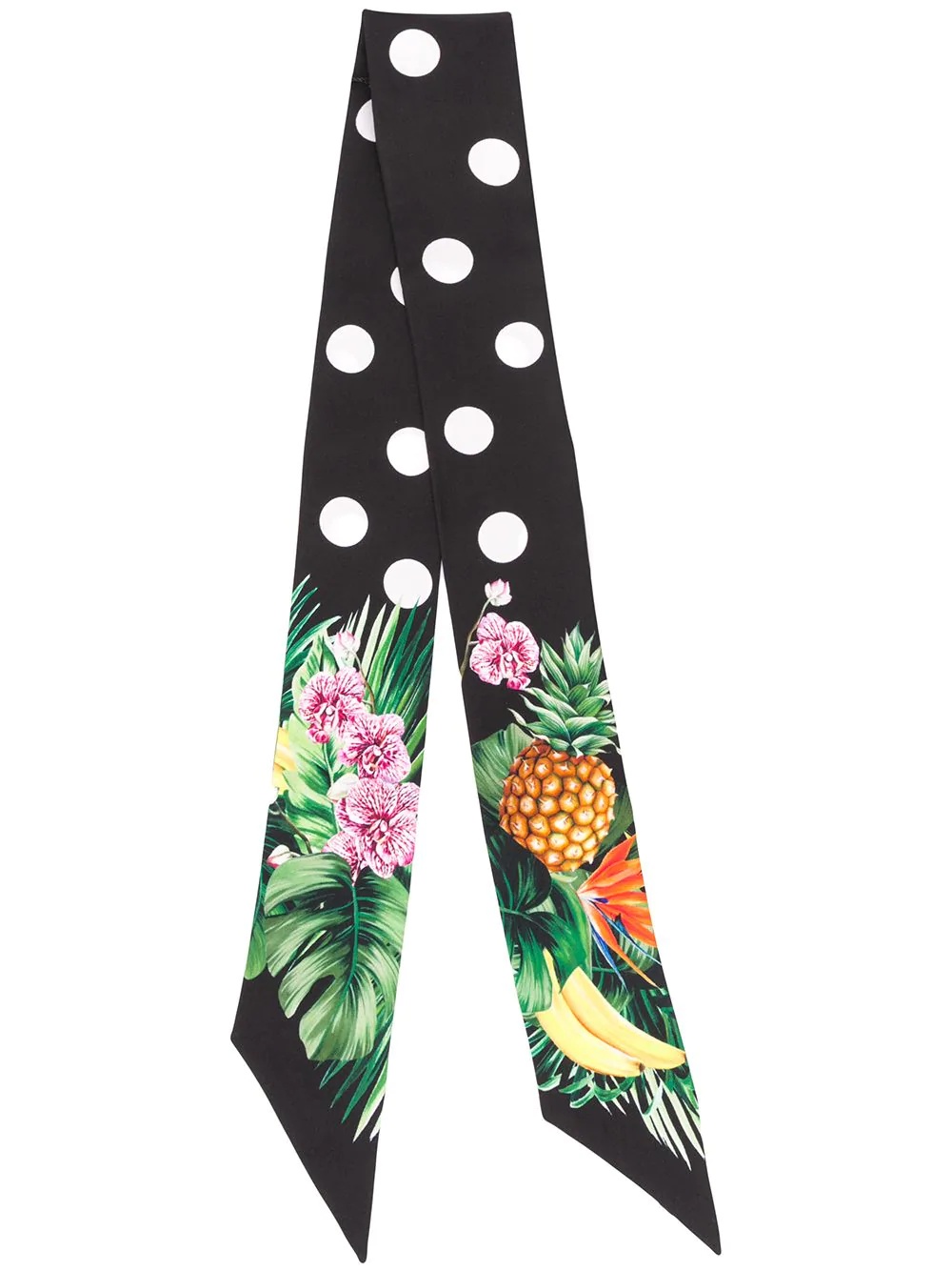 polka dot fruit print bandeau - 1