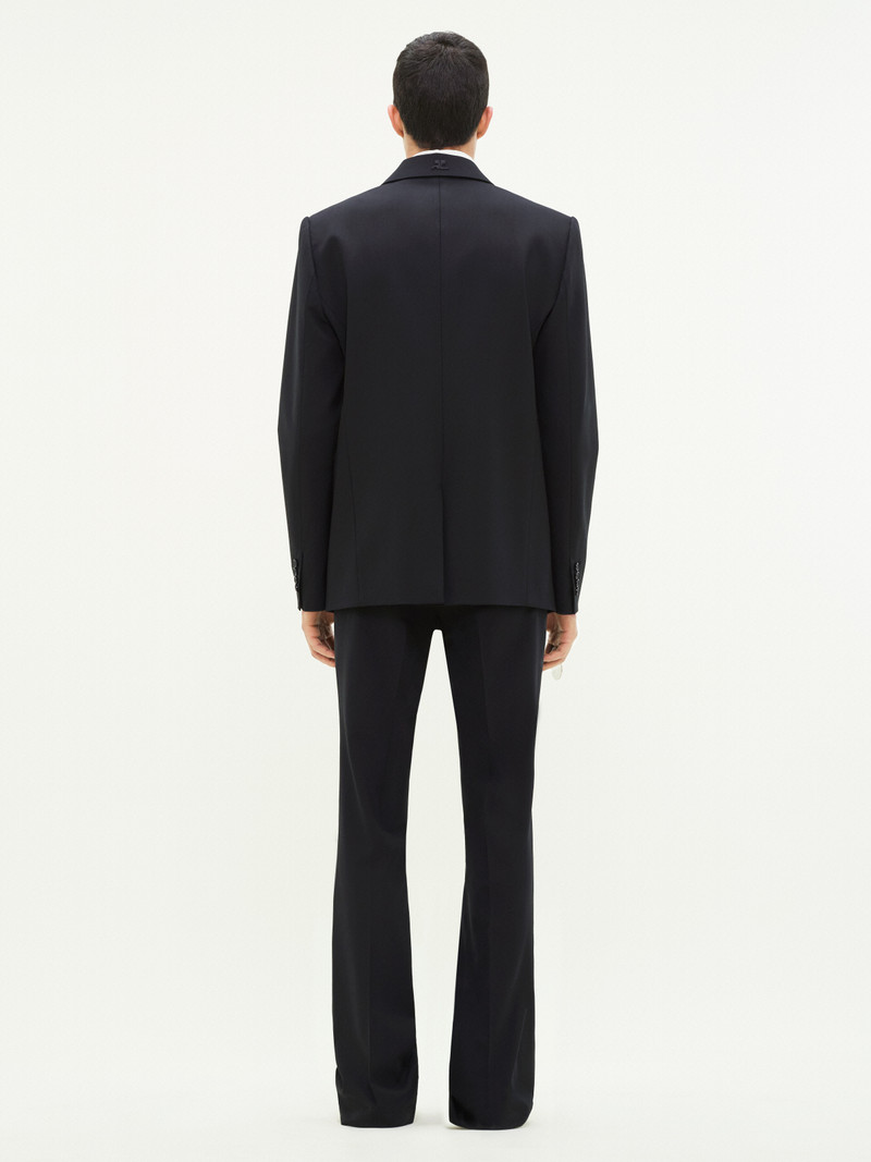 ZIPPED SLEEVES WOOL TAILORED JACKET 4