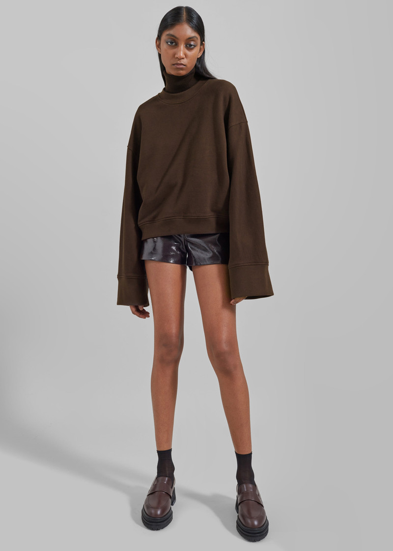 Talia Sweatshirt - Brown 4