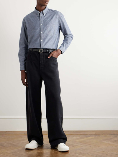 A.P.C. Edouard Button-Down Collar Cotton-Chambray Shirt outlook