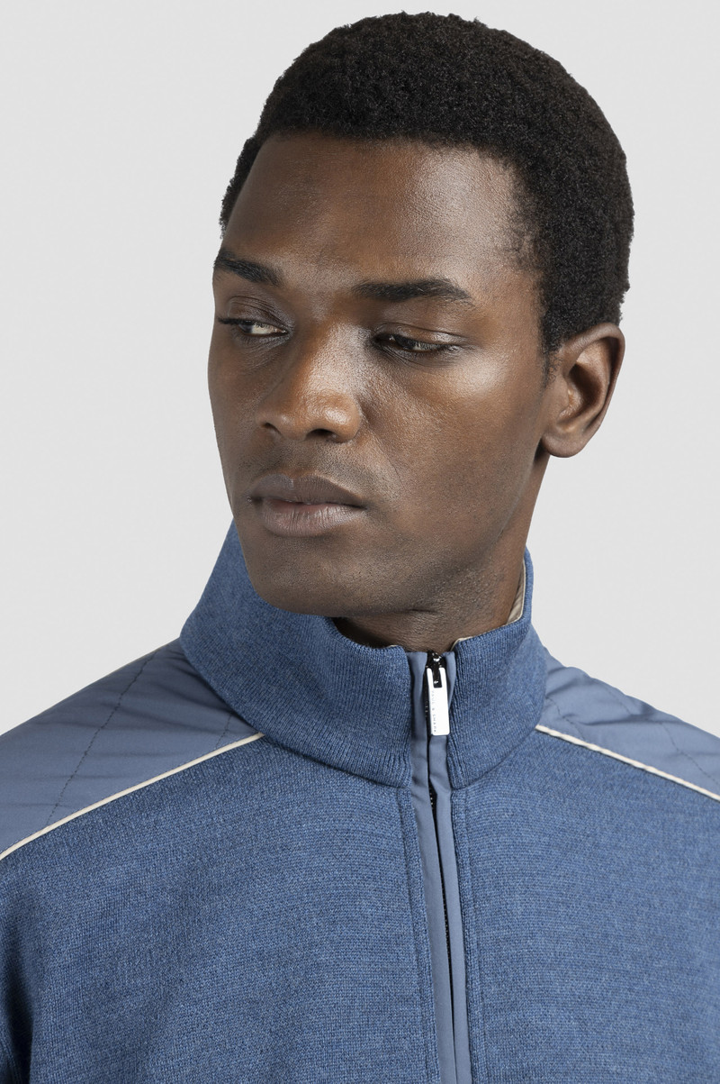 SOFT COOL TOUCH WOOL ZIP-UP SWEATER WITH TYPHOON® PLATINUM DETAILS 4