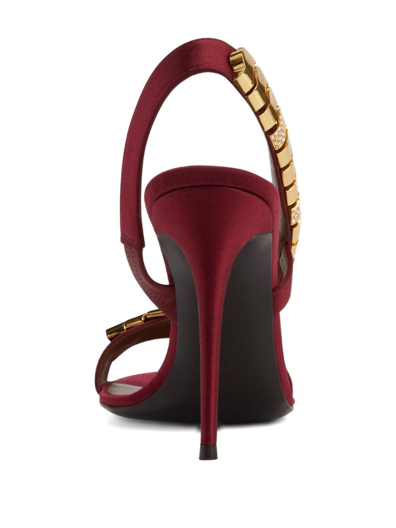 Giuseppe Zanotti 105mm rhinestone-embellished heeled sandals outlook