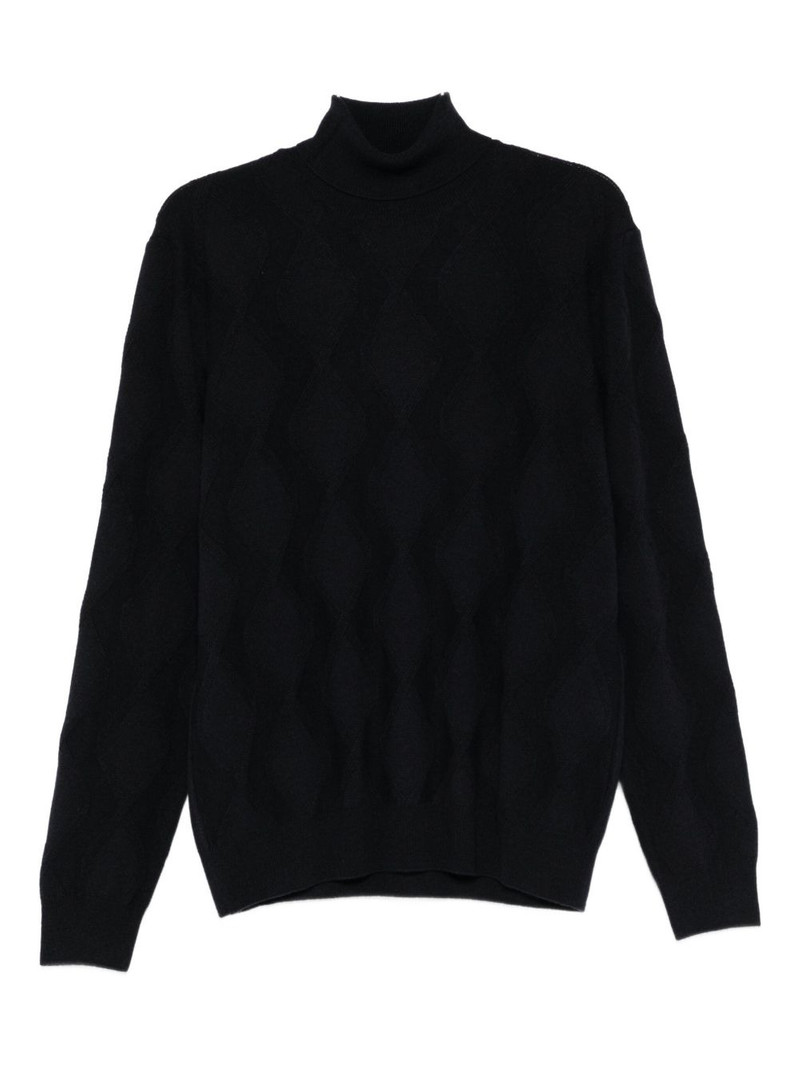 turtleneck patterned sweater 1