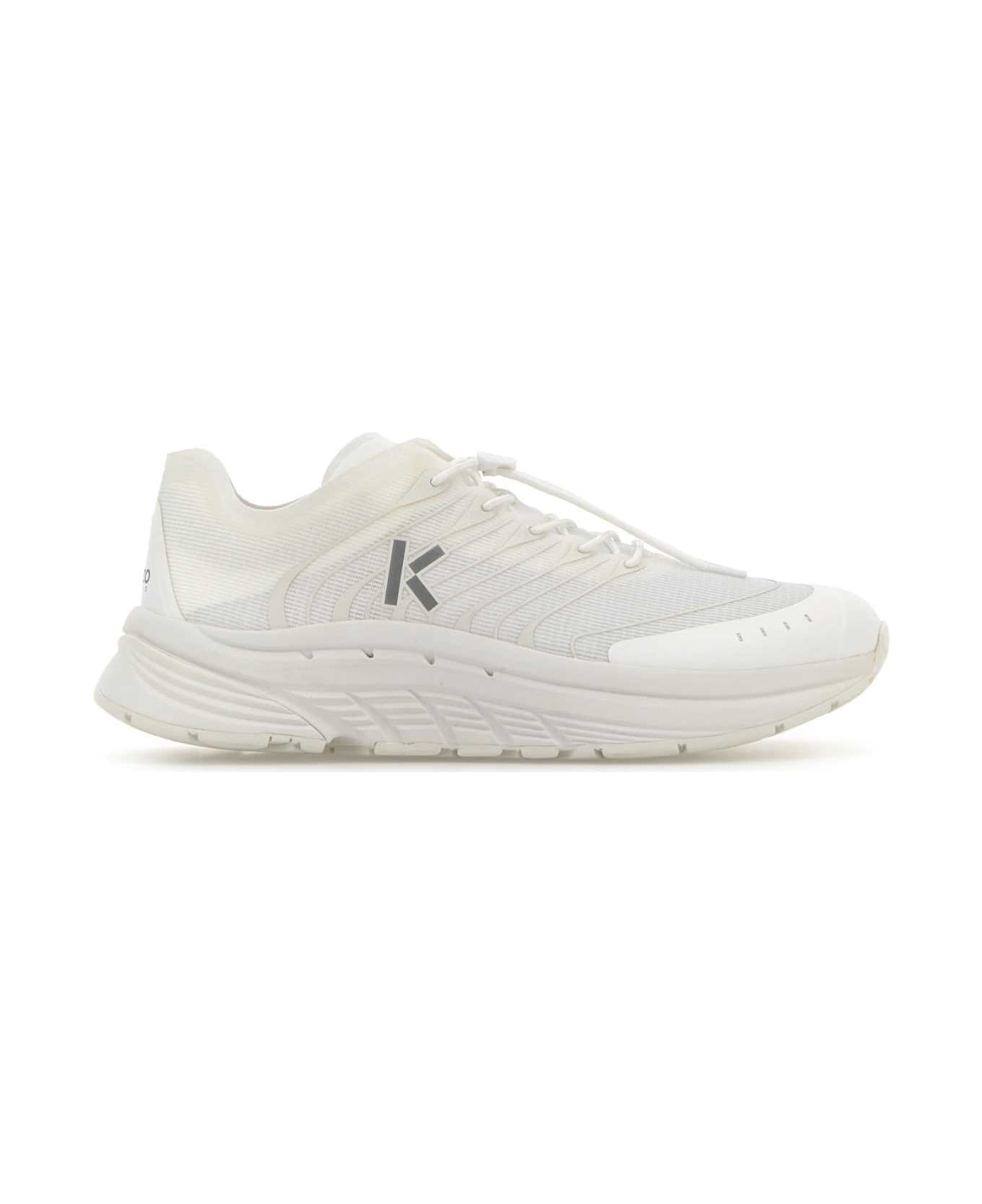White Mesh Pace 2.0 Sneakers - 1