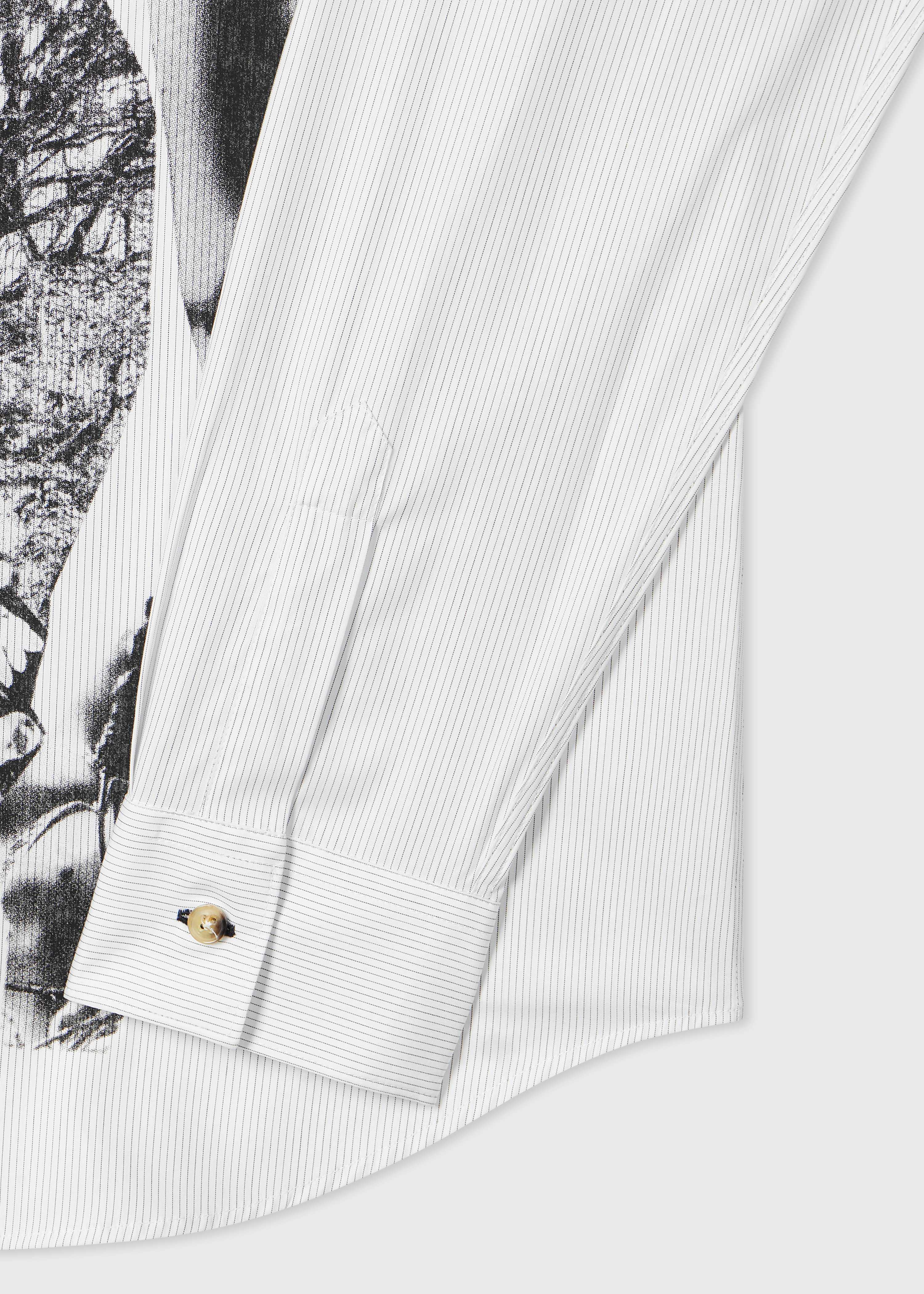 White Stripe 'Field Flowers' Print Shirt - 2
