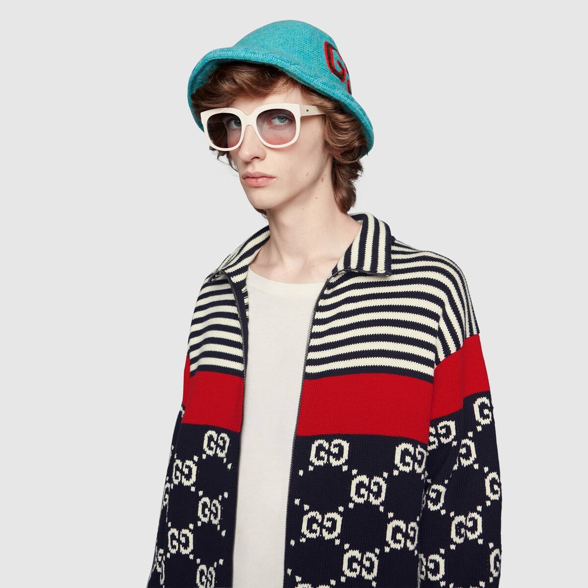 Cotton GG striped jacket  - 5