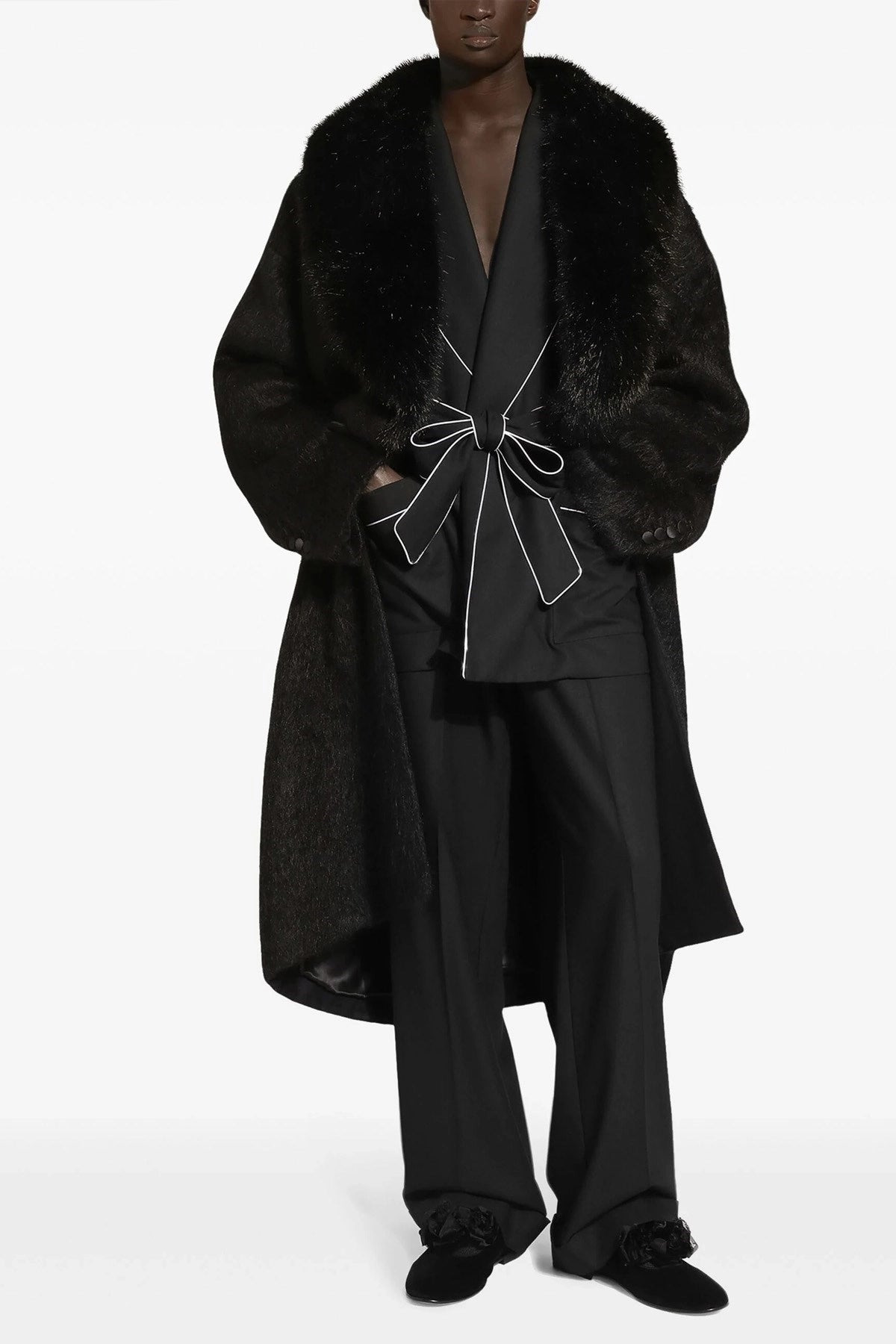 Dolce & Gabbana Men Contrast Piping Pants - 2