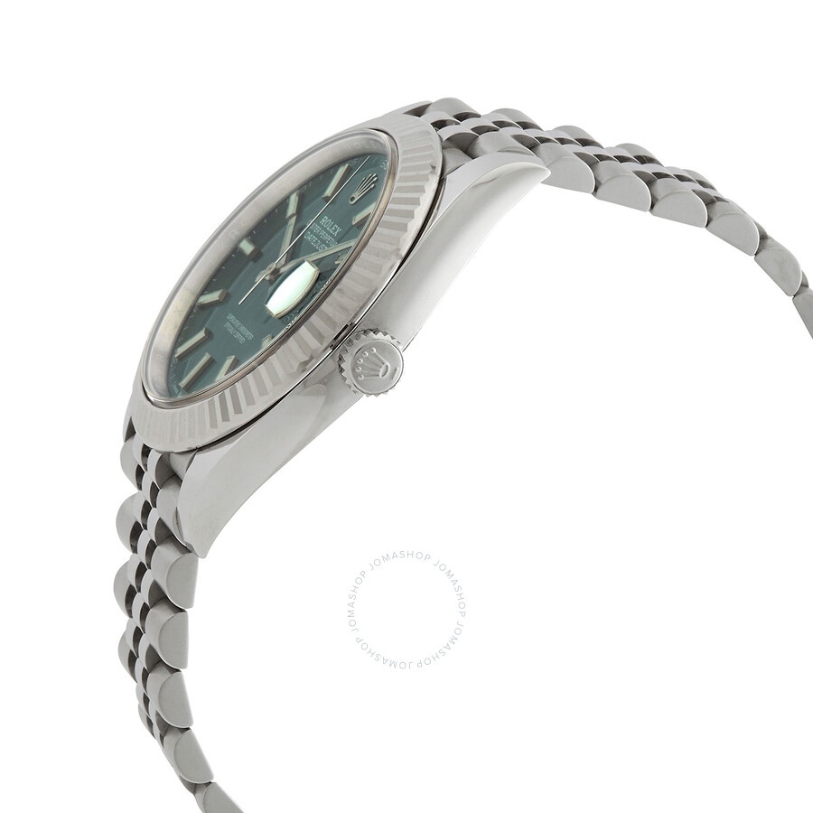 Rolex Datejust 41 Mint Green Dial Automatic Men's Steel and White Gold Jubilee Watch M126334-0028 - 2