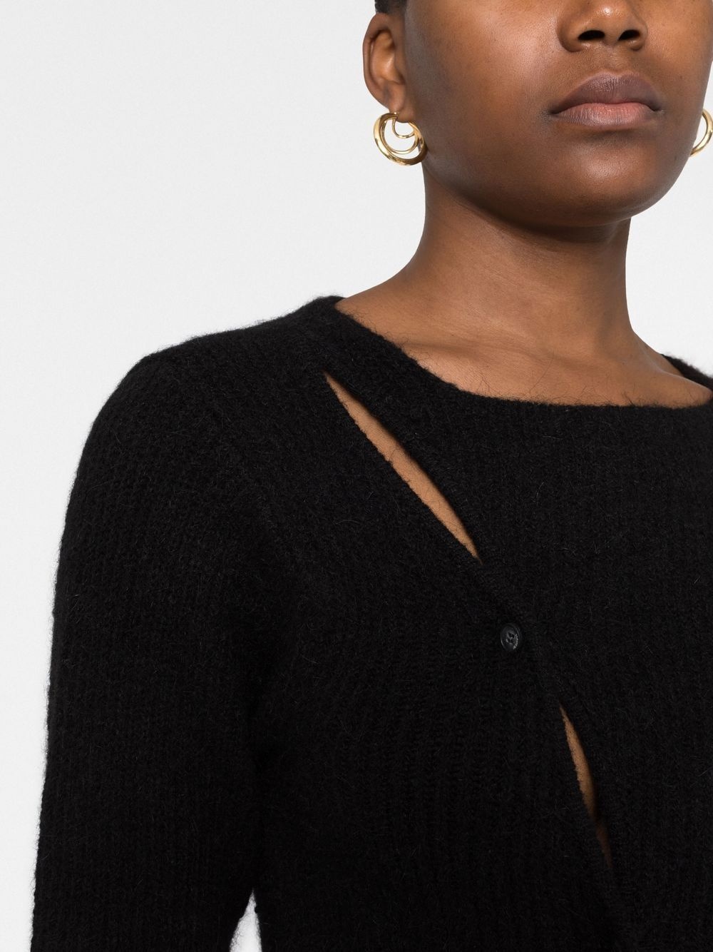 La Maille Pau asymmetric cardigan - 3