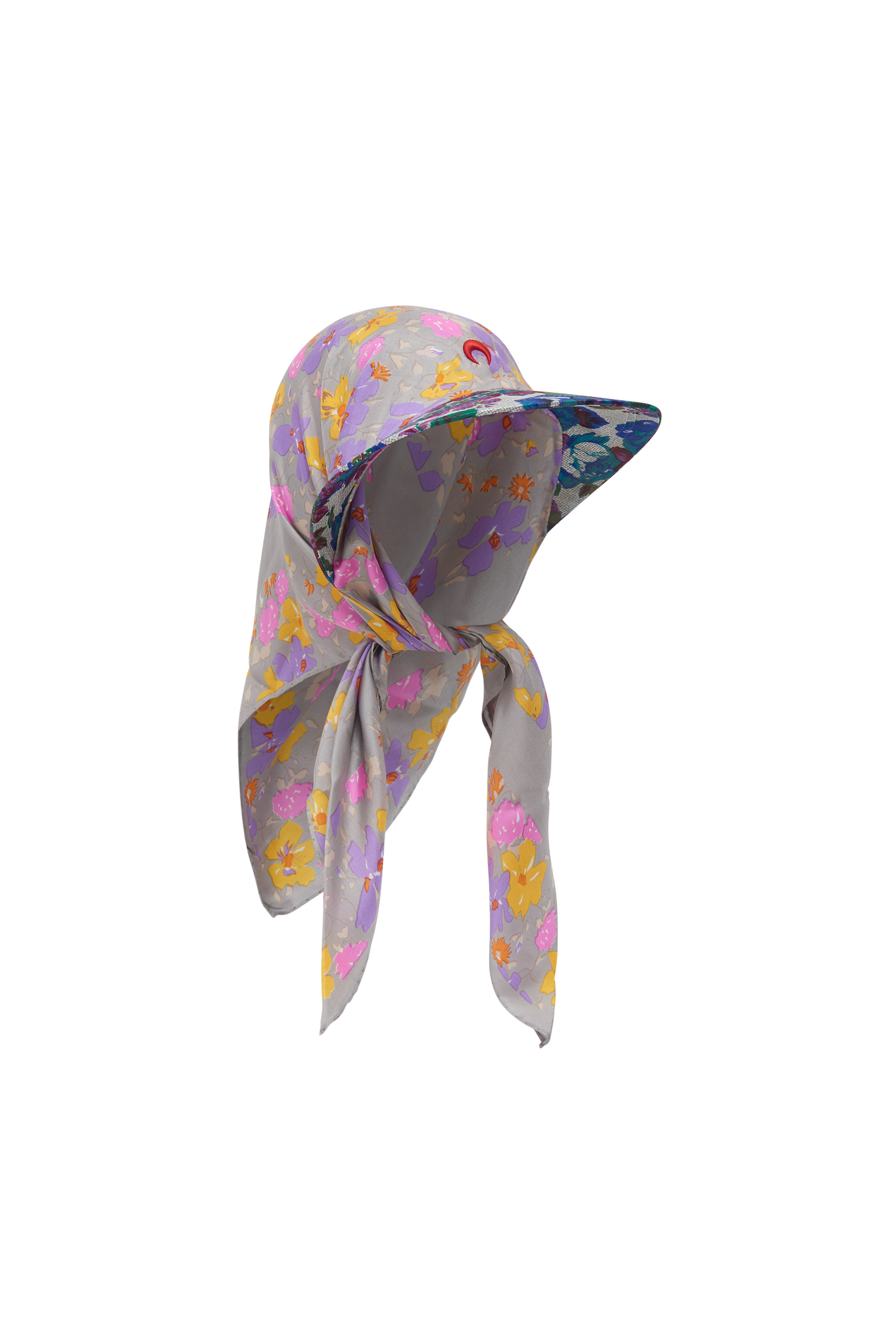 Regenerated Silk Scarves Veiled Cap - 9