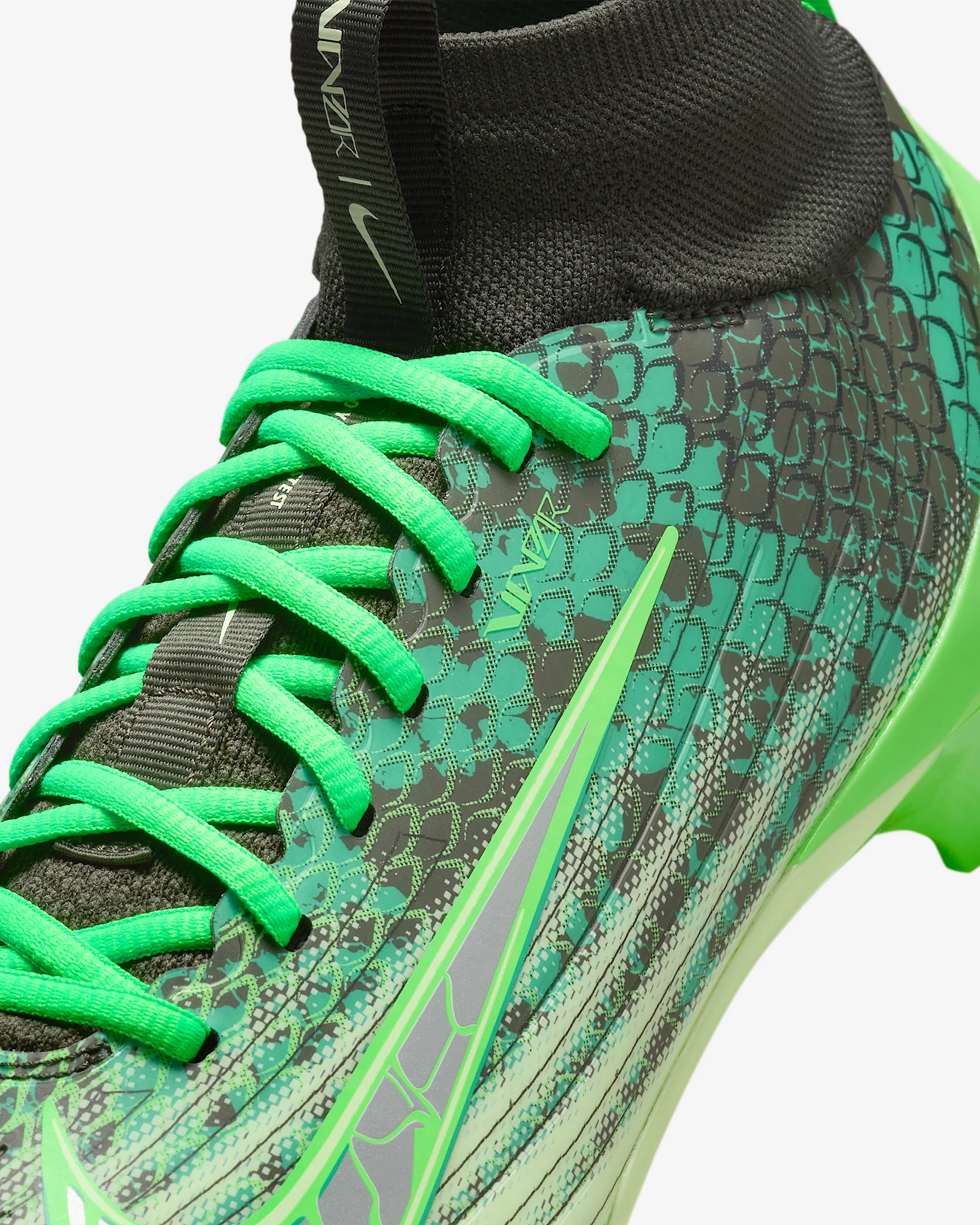 Nike Zoom Vapor Pro 1 CeeDee Lamb Green and Black Football Cleats CeeDee Lamb Nike Vapor Pro 1 Slime IF0108-300 main image 3