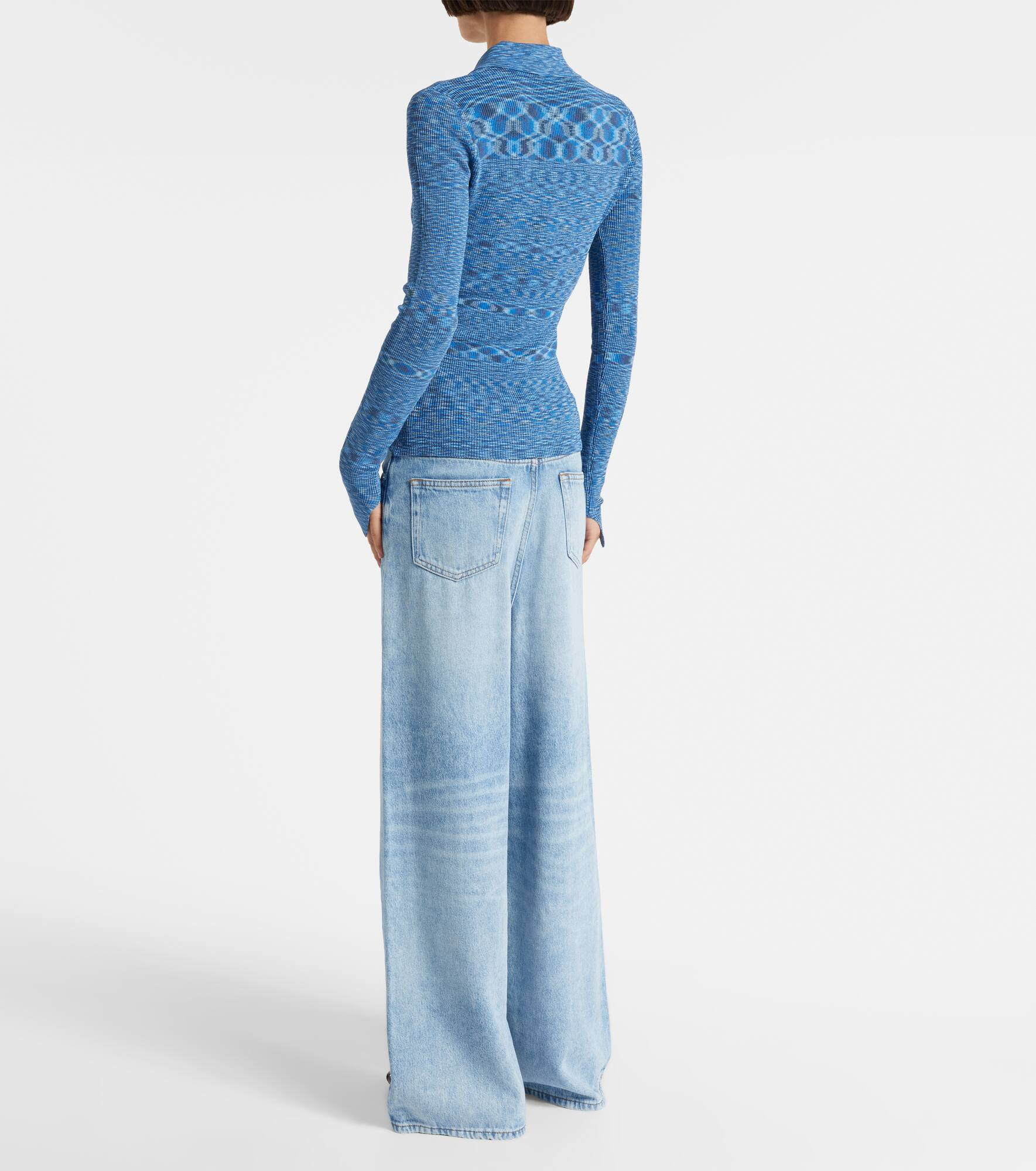 Space-dyed polo sweater - 3