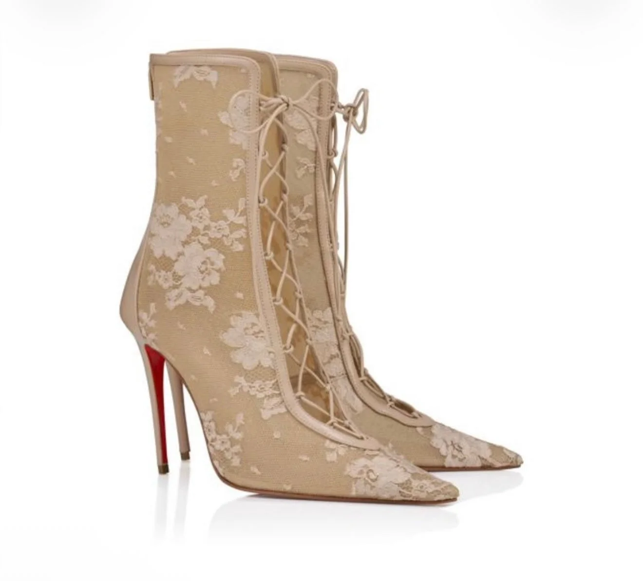 Christian Louboutin KM Lace Boots - 1