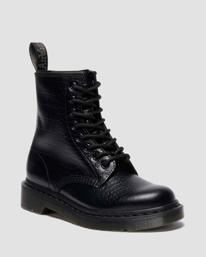 1460 CROCO CROC EMBOSS LEATHER BOOTS 5