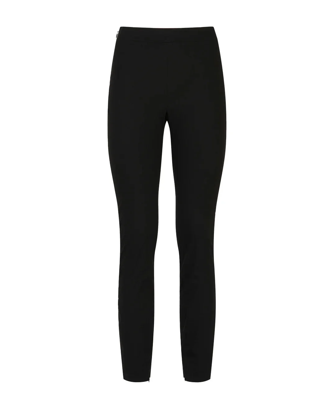 BLACK STRETCH POPLIN TROUSERS WITH MARNI SYMBOL - 1