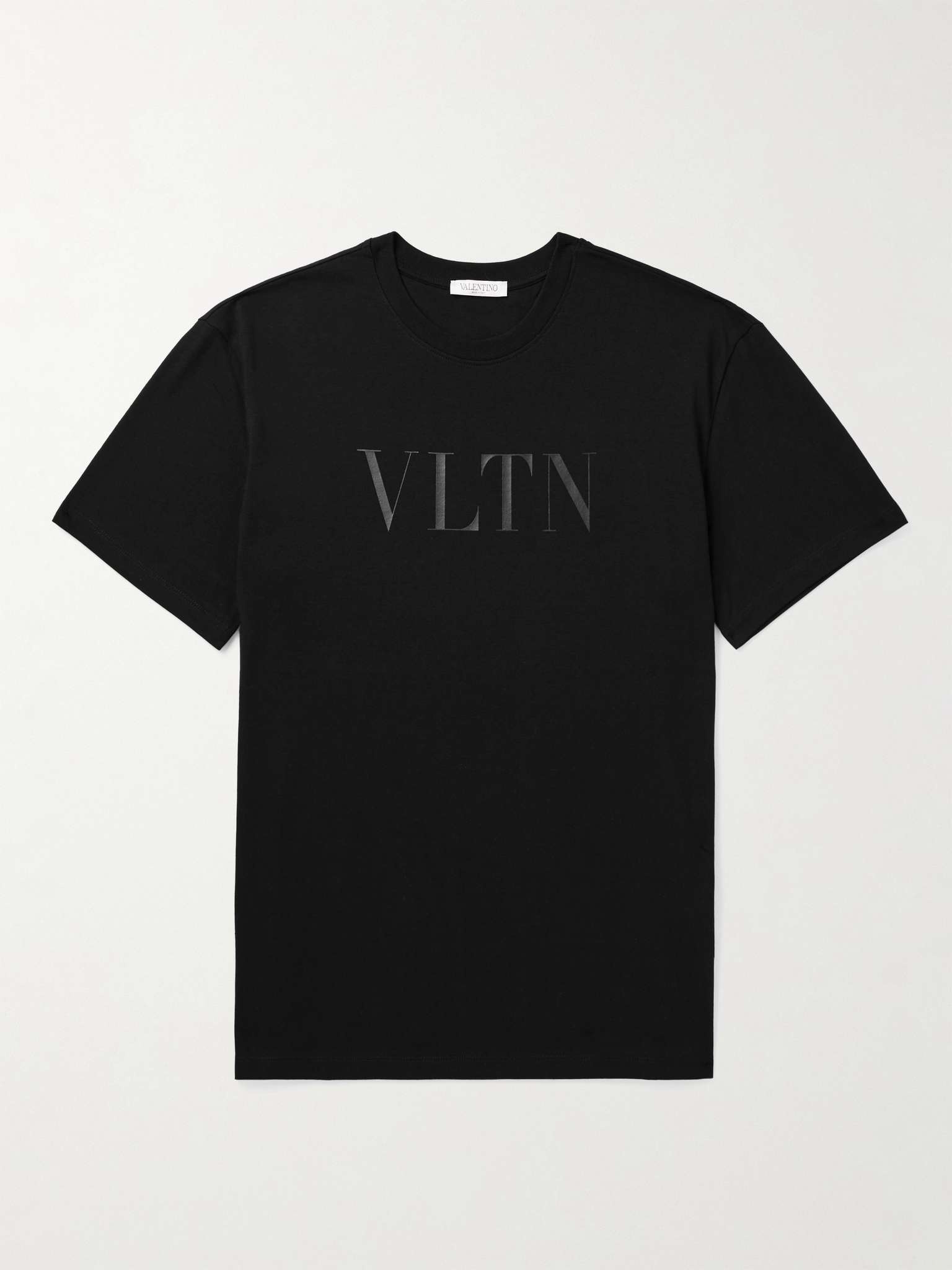 Valentino Logo-Print Cotton-Jersey T-Shirt | REVERSIBLE