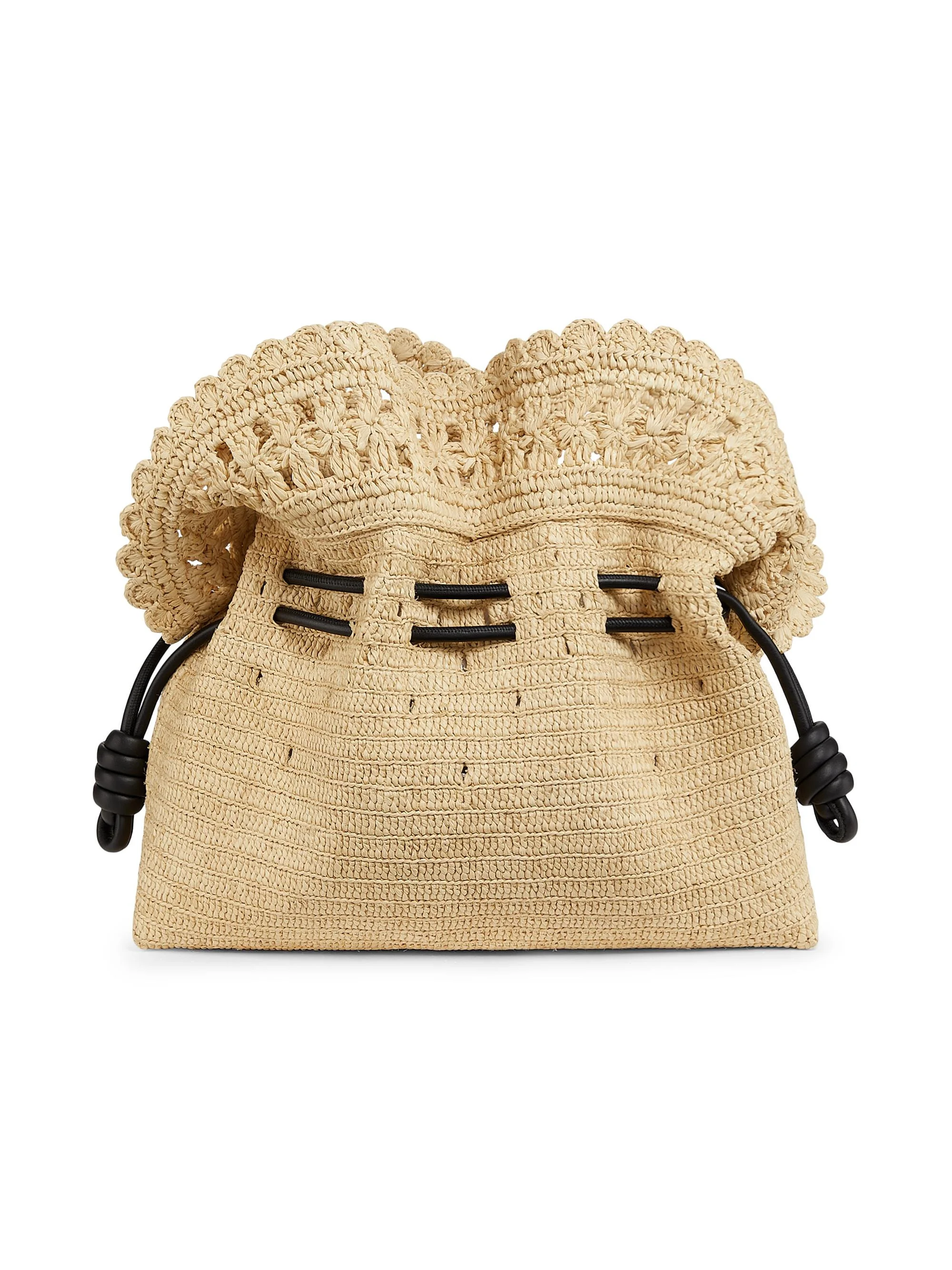 Women's x Paula's Ibiza Flamenco Raffia Clutch - Natural - 1