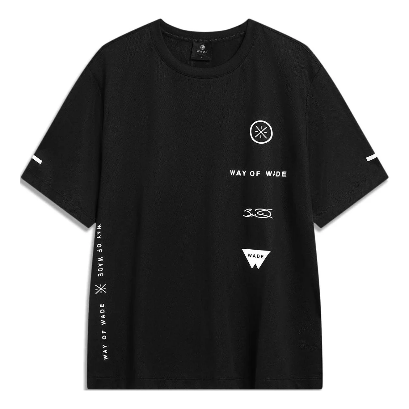 Li-Ning Wade Of Wade Logo T-shirt 'Black' ATST237-1 - 1