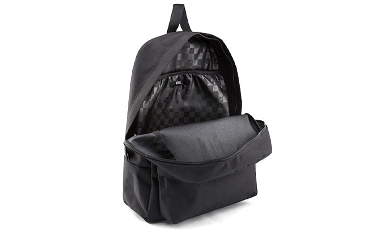 Vans Classics Logo Backpack 'Black Red White' VN0A3QT1BLK - 2