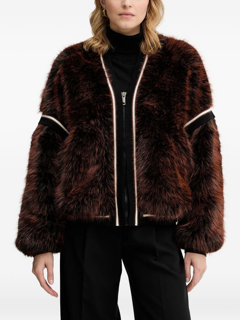 striped-trim jacket 1