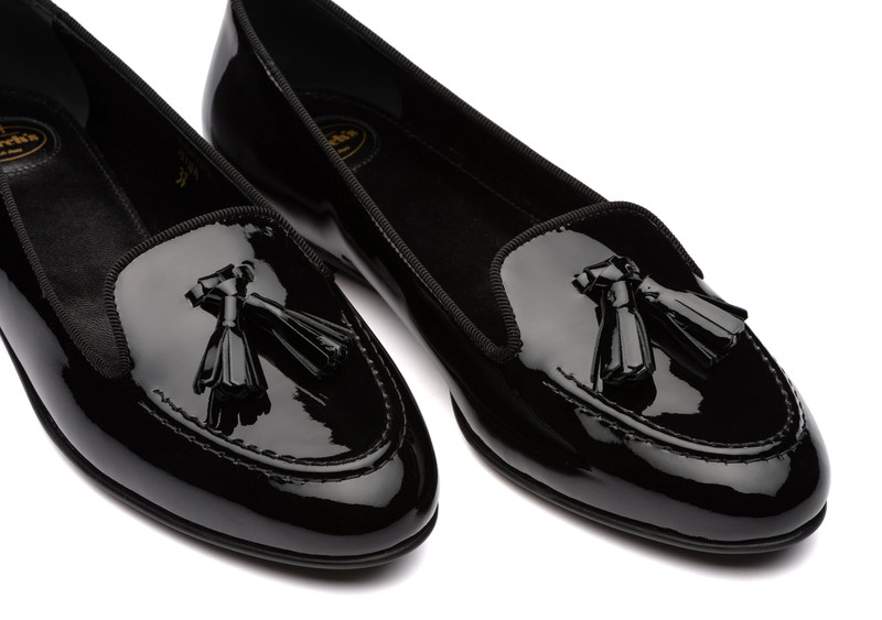 Nina
Patent Leather Tassel Loafer Black 4