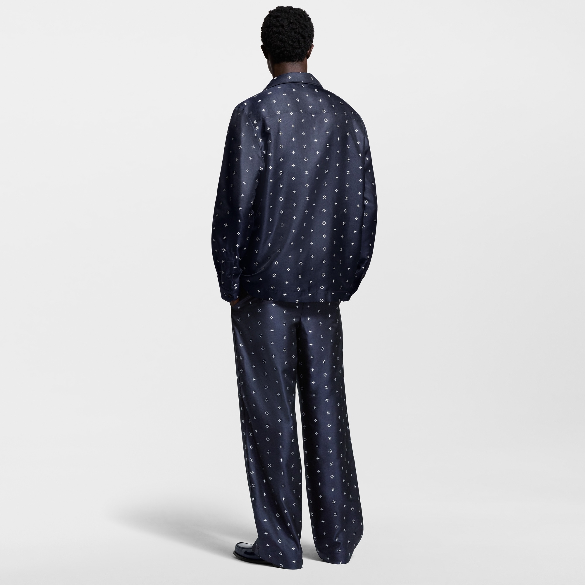 Monogram Silk Pajama Pants - 3