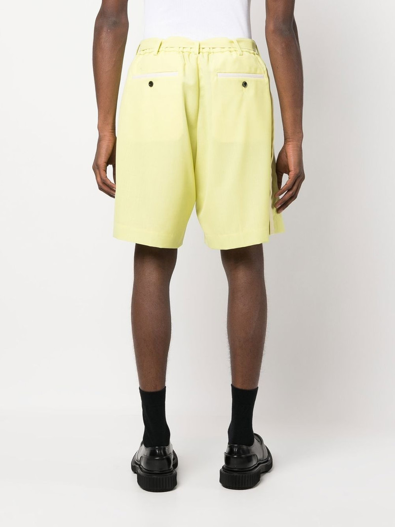 belted-waist bermuda shorts 4