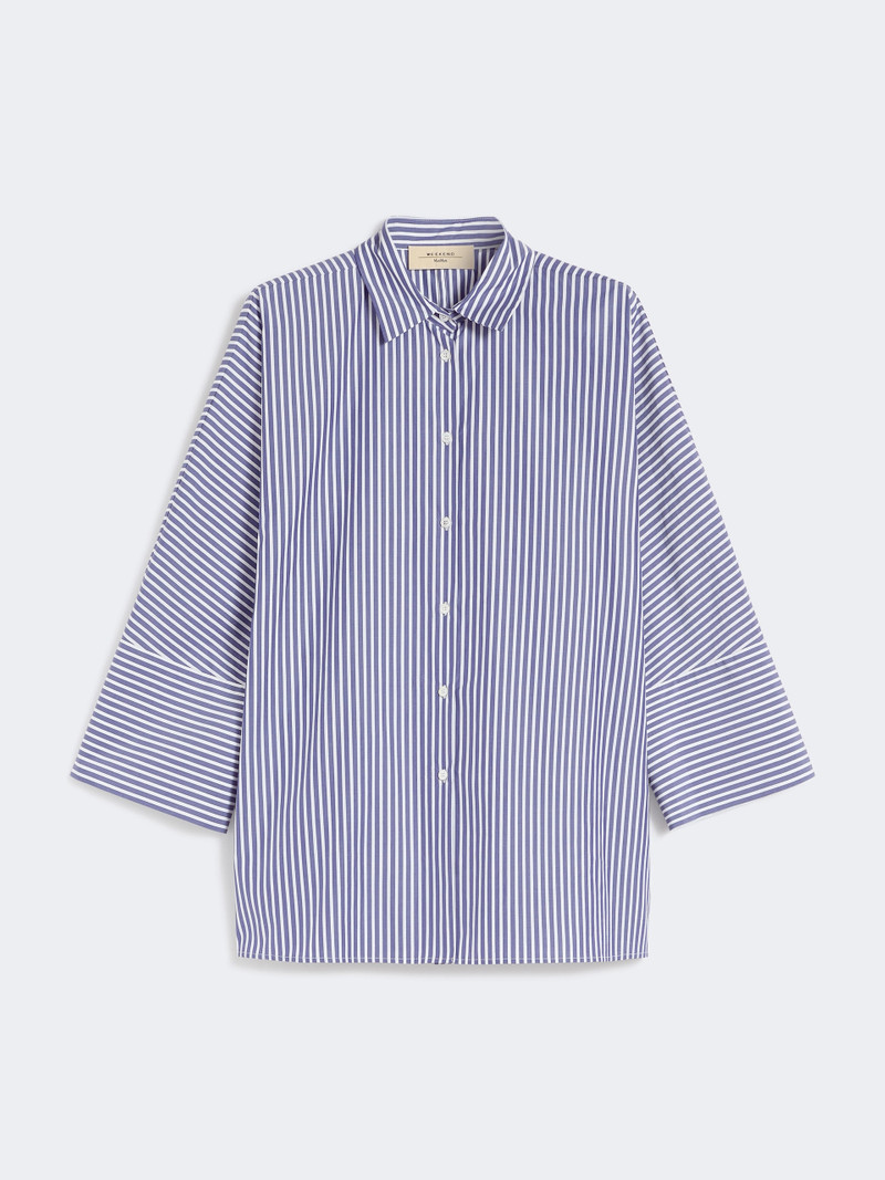 HUDSON Cotton poplin oversize shirt - NAVY 6