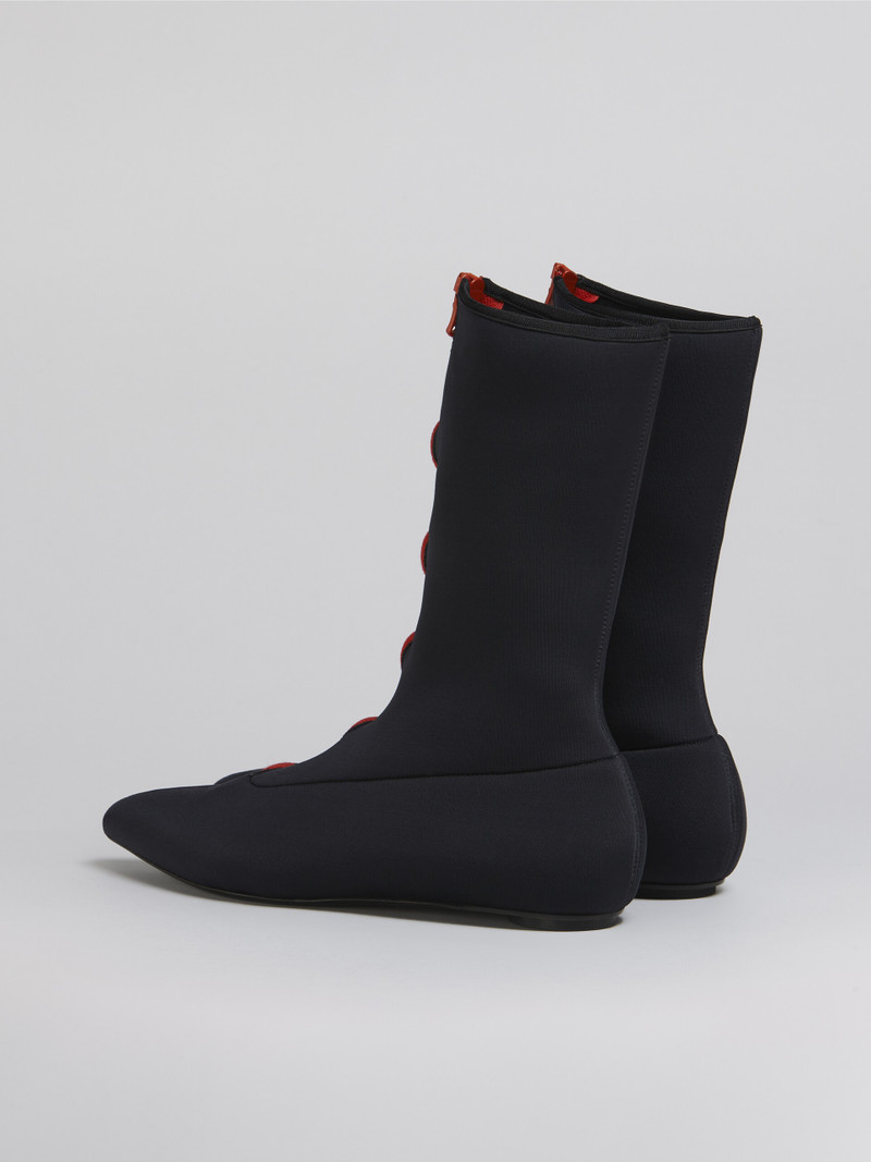 Marni POINTED FLAT BOOTIE IN STRETCH NEOPRENE outlook